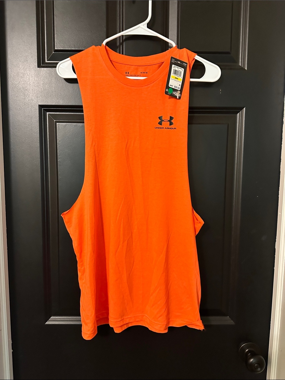 Under Armour Bright Orange Performance Muscle Tank